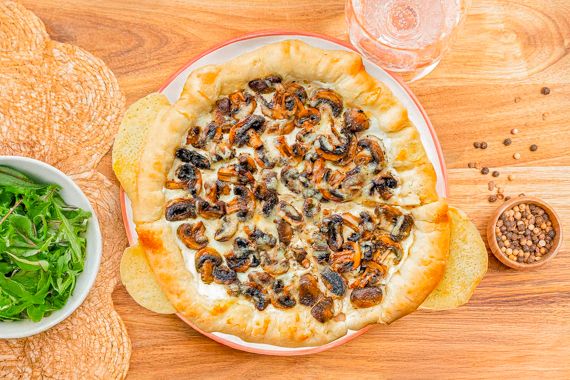 Cheesy crust aux champignons façon Quitoque